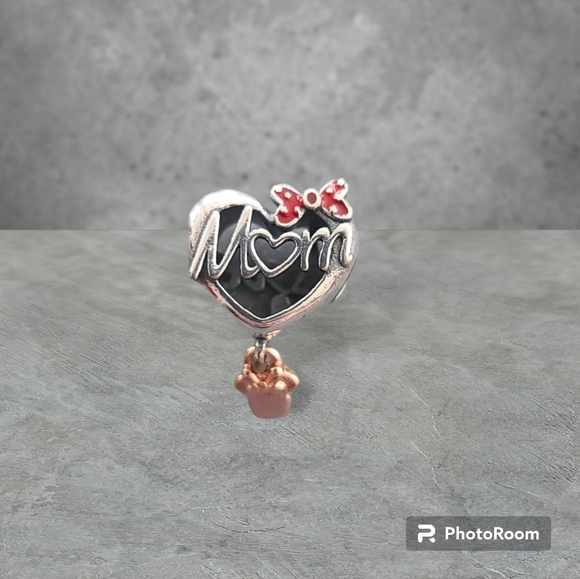 BOGO! Bundle to get the discount!! 925 Silver Minnie Mouse Mom Charm - Picture 2 of 4